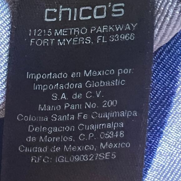 Chicos Travelers Palazzo Pant Size 2 (8-10 US) Wide-Leg Relaxed Fit Stretchy - Picture 9 of 10